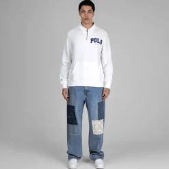 Polo Ralph Lauren Pullover*The RL Fleece Logo Collared Sweatshirt White