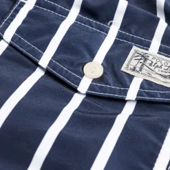 Polo Ralph Lauren Shorts*Traveler Slim Fit Swimming Trunk Blue Vertical Wide Stripe)