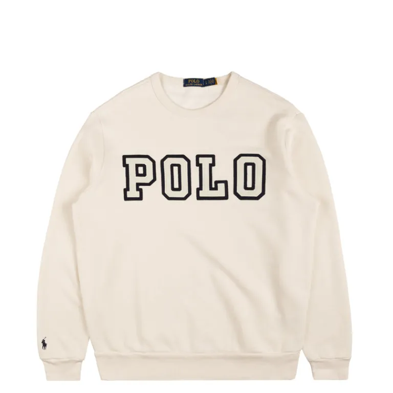 Polo Ralph Lauren Pullover*Vintage Fleece Graphic Sweatshirt White