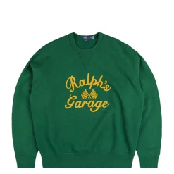 Polo Ralph Lauren Pullover*Vintage Fit Ralph's Garage Sweatshirt Green