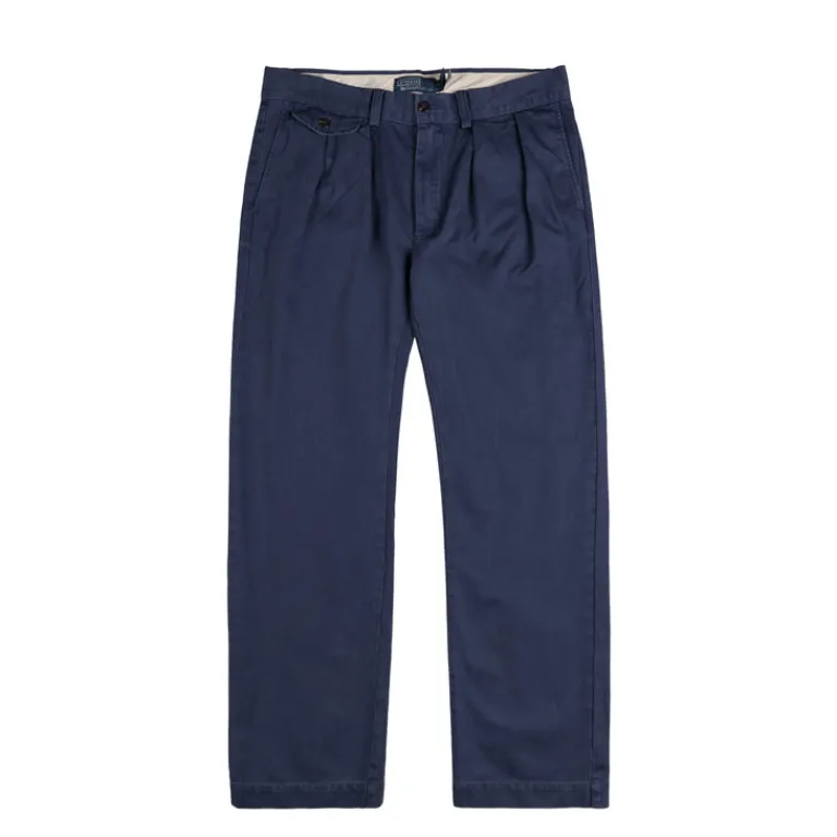 Polo Ralph Lauren Pantalons*Whitman Relaxed Fit Pleated Trouser Light Navy