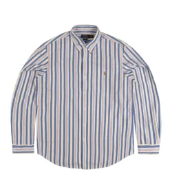 Polo Ralph Lauren Chemises*Custom Fit Striped Oxford Shirt Blue / White Multi