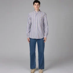 Polo Ralph Lauren Chemises*Custom Fit Striped Oxford Shirt Blue / White Multi