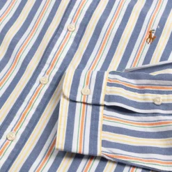 Polo Ralph Lauren Chemises*Custom Fit Striped Oxford Shirt Blue / White Multi