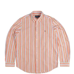 Polo Ralph Lauren Chemises*Custom Fit Striped Oxford Shirt Orange / White Multi