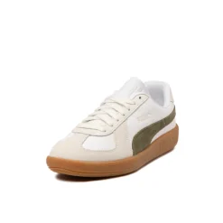Puma Sneakers En Cuir|Baskets Décontractées Terrace*Army Trainer Puma White / Puma Olive / Gum