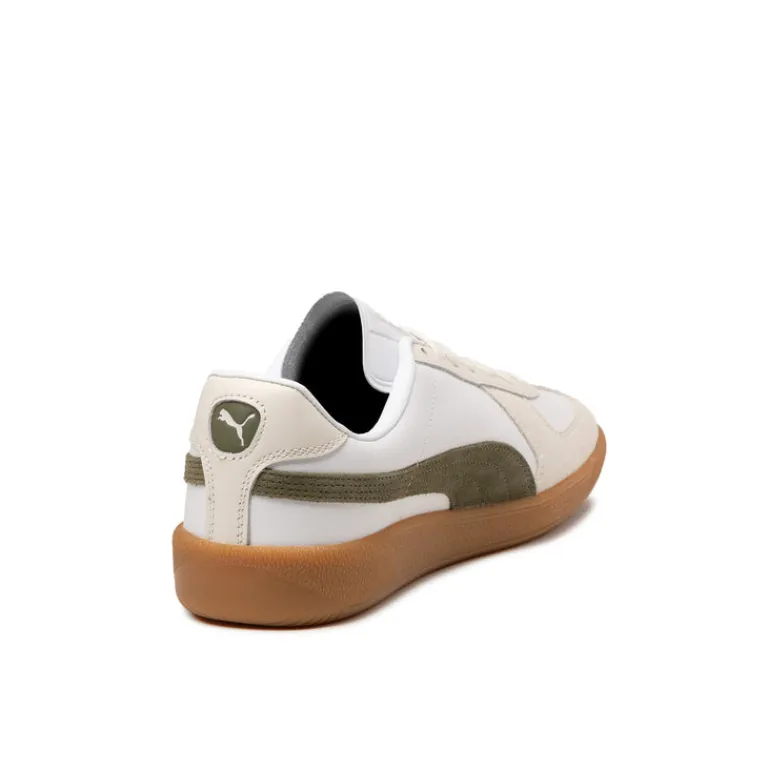 Puma Sneakers En Cuir|Baskets Décontractées Terrace*Army Trainer Puma White / Puma Olive / Gum