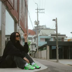 Puma Sneakers En Cuir*H-Street OG Fizzy Green / Puma Silver