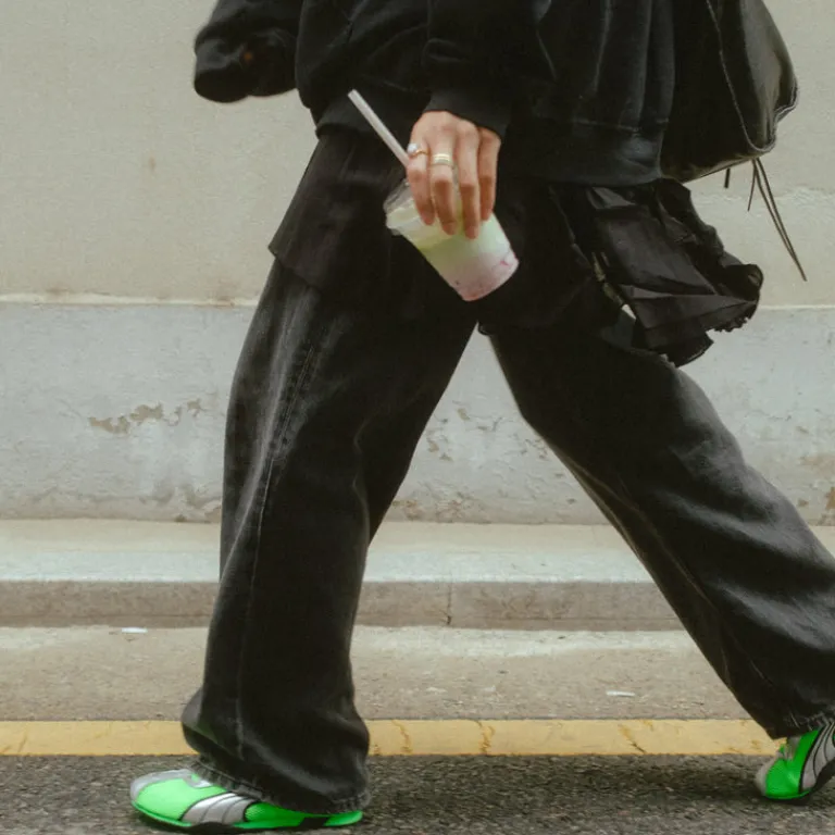 Puma Sneakers En Cuir*H-Street OG Fizzy Green / Puma Silver