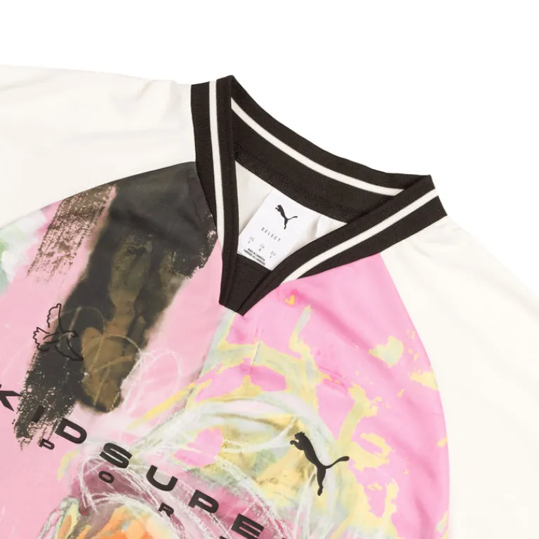Puma T-Shirts*x KidSuper Graphic Jersey Warm White