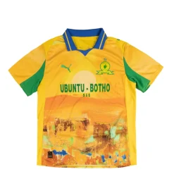 Puma T-Shirts*x KidSuper Studios Mamelodi Sundowns FC Jersey Replica Pelé Yellow / Fast Green
