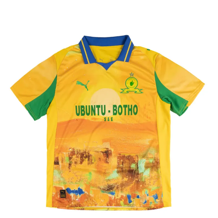 Puma T-Shirts*x KidSuper Studios Mamelodi Sundowns FC Jersey Replica Pelé Yellow / Fast Green