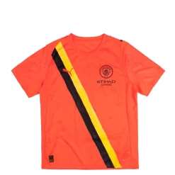 Puma T-Shirts*x KidSuper Studios Manchester City FC Jersey Replica Neon Sun / Puma Black
