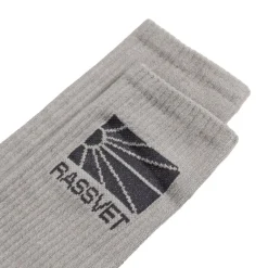 Rassvet Chaussettes*Logo Socks Knit Grey