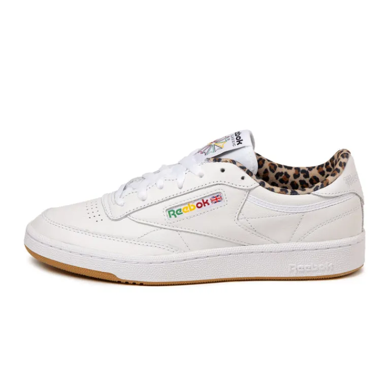 Reebok Sneakers En Cuir|Sneakers Blancs*x Wacko Maria Club C 85 Vintage Footwear White / Leopard / Gum