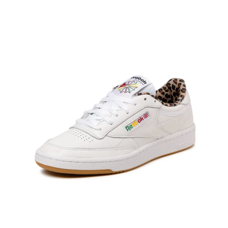 Reebok Sneakers En Cuir|Sneakers Blancs*x Wacko Maria Club C 85 Vintage Footwear White / Leopard / Gum