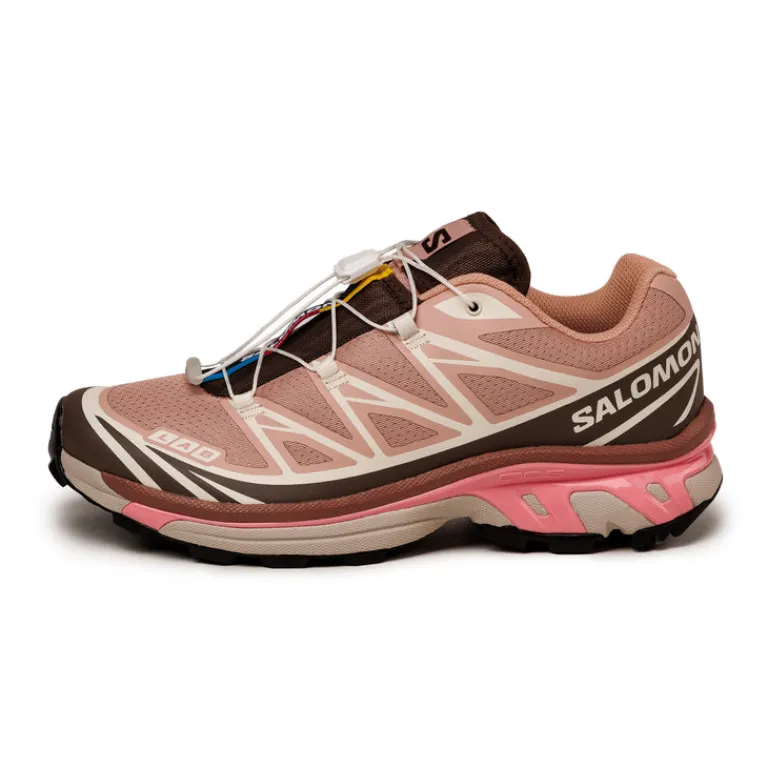 Salomon Sneakers Végétaliens|Baskets D'Extérieur*XT-6 Mahogany Rose / Earth Brown / Flamingo Pink