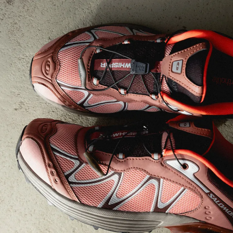 Salomon Sneakers Végétaliens|Baskets D'Extérieur*XT-Whisper Henna / Tawny Port / Neon Flame