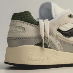 Saucony Sneakers En Cuir|Chaussures De Running Retro*x Asphaltgold Shadow 6000 White / Light Grey