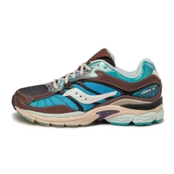 Saucony Sneakers Végétaliens|Chaussures De Running Retro*x Footpatrol Pro Grid Omni 9 Blue / Brown