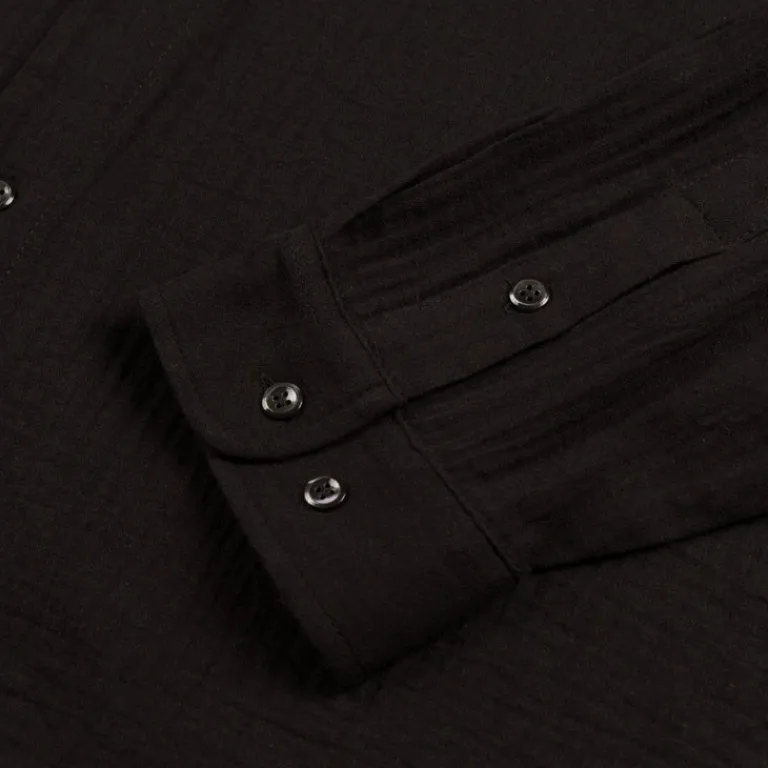 Sefr Chemises*Leo Shirt Light Black