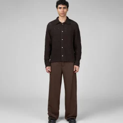 Sefr Tricot*Myles Overshirt Heavy Roast Knit