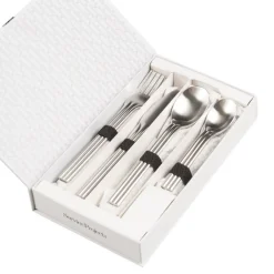 Service Projects Vaisselle|Cuisine*Canteen Brushed - 16 pcs (Set of 4) Stainless Steel
