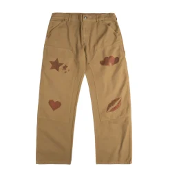 Sky High Farm Universe Pantalons*SH4U Double Knee Pants Dark Beige