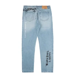 Sky High Farm Universe Pantalons*Sweet Dreams Jeans Woven Blue