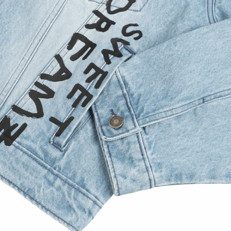 Sky High Farm Universe Gilets*Sweet Dreams Denim Jacket Woven Blue