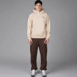 Sporty & Rich Survêtements*Bristol Crest 100th Sweatpant Chocolate Cream