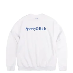 Sporty & Rich Pullover*Dodgers Serif Crewneck White