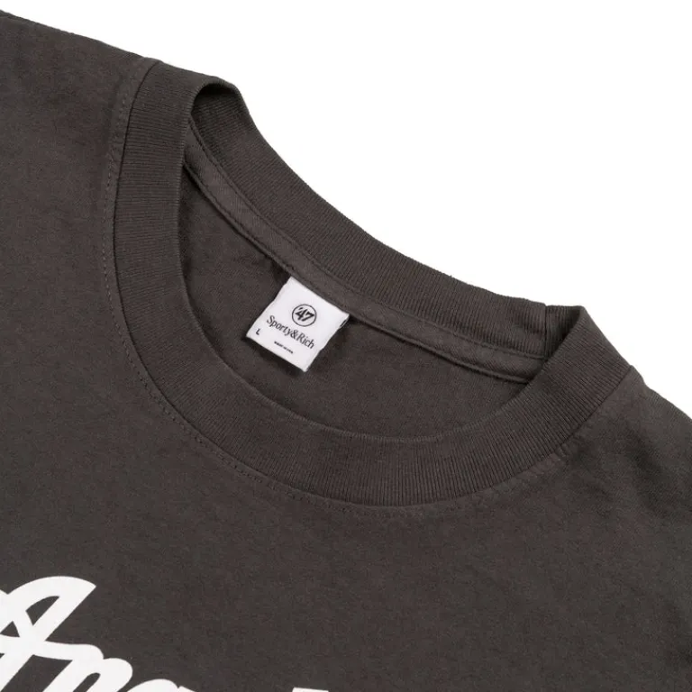 Sporty & Rich T-Shirts*Dodgers T-Shirt Faded Black