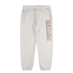 Sporty & Rich Survêtements*Finish Line Sweatpant Heather Gray