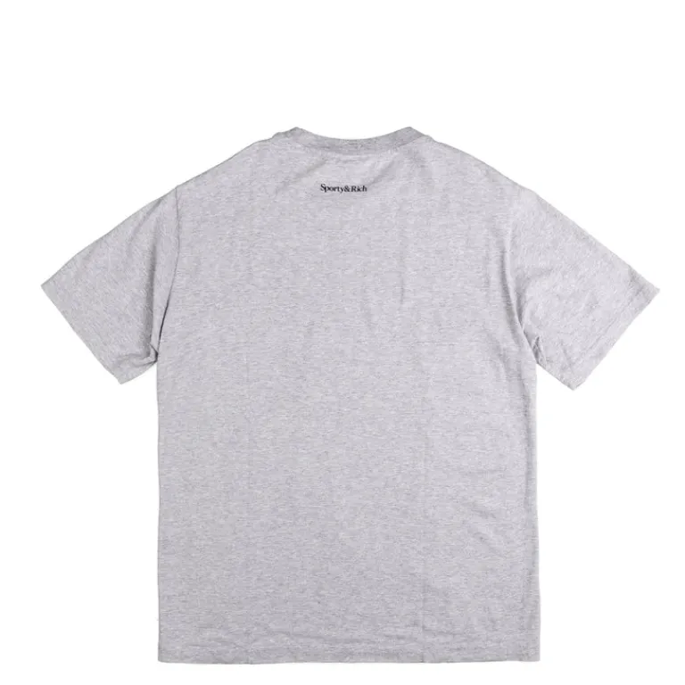 Sporty & Rich T-Shirts*x '47 & The New York Yankees League T-Shirt Heather Gray