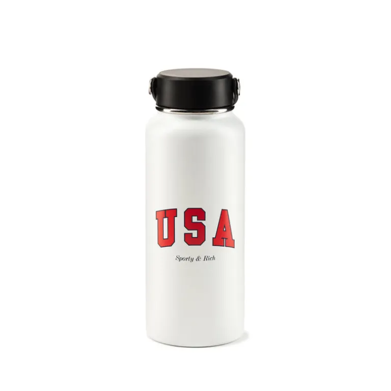Sporty & Rich Alle Anzeigen|Gourdes*USA Bottle White / Sports Red / Navy