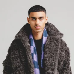 Stockholm Surfboard Club Alle Anzeigen|Écharpes*Umi Knitted Scarf Purple Check