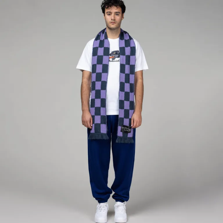 Stockholm Surfboard Club Alle Anzeigen|Écharpes*Umi Knitted Scarf Purple Check