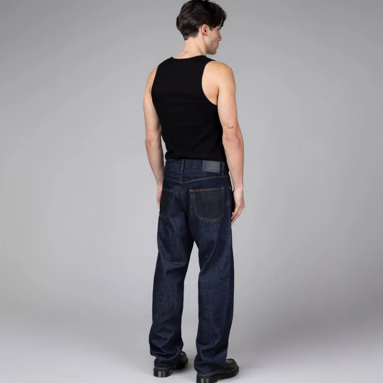 Sunflower Pantalons*Loose Jeans Simple Rinse Blue