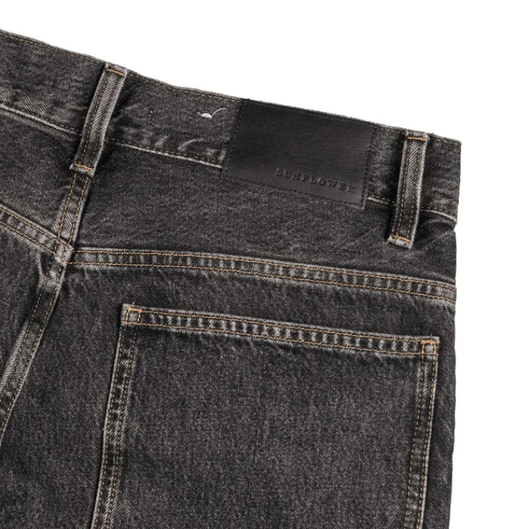 Sunflower Pantalons*Super Wide Jeans Black Stone