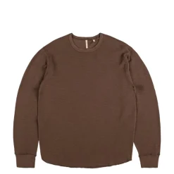 Sunflower T-Shirts*Waffle Tee LS Brown