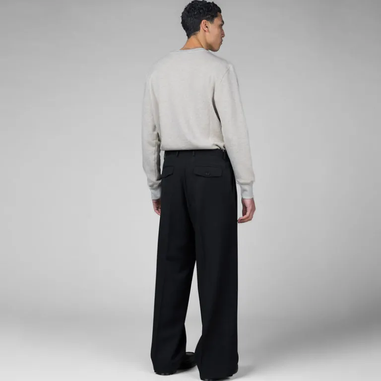 Sunflower Pantalons*Wide Pleated Trouser Black