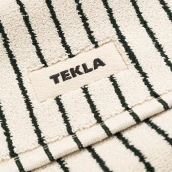 Tekla Salle De Bain*Bath Mat Racing Green Stripes