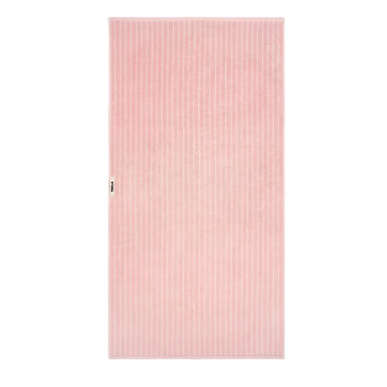 Tekla Salle De Bain*Bath Towel Shaded Pink Stripes