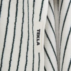 Tekla Salle De Bain*Bath Towel Racing Green Stripes