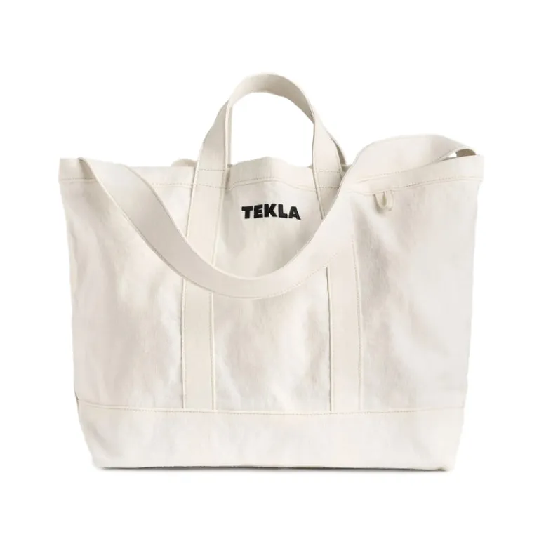 Tekla Sacs*Beach Bag Ivory