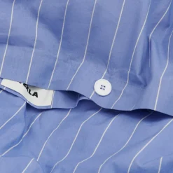 Tekla Chambre À Coucher*Duvet Cover Clear Blue Stripes
