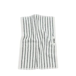 Tekla Salle De Bain*Guest Towel Racing Green Stripes