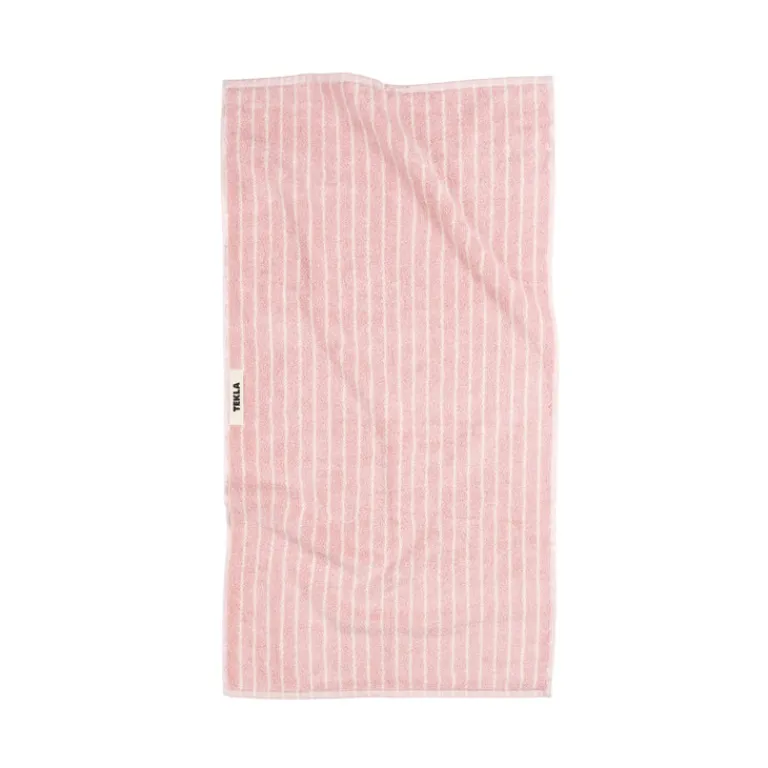 Tekla Salle De Bain*Hand Towel Shaded Pink Stripes