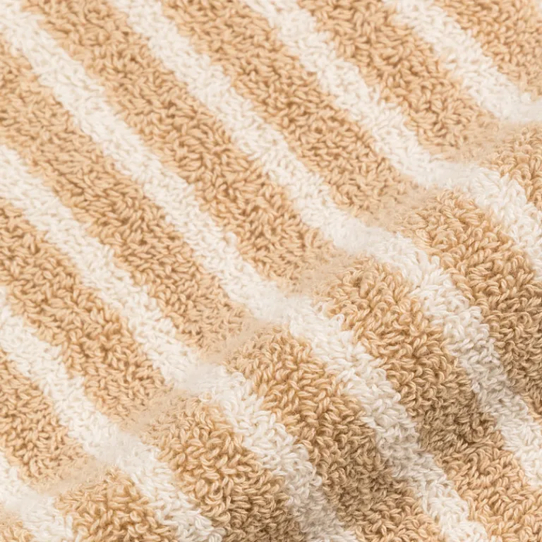 Tekla Salle De Bain*Hand Towel Ivory Stripes